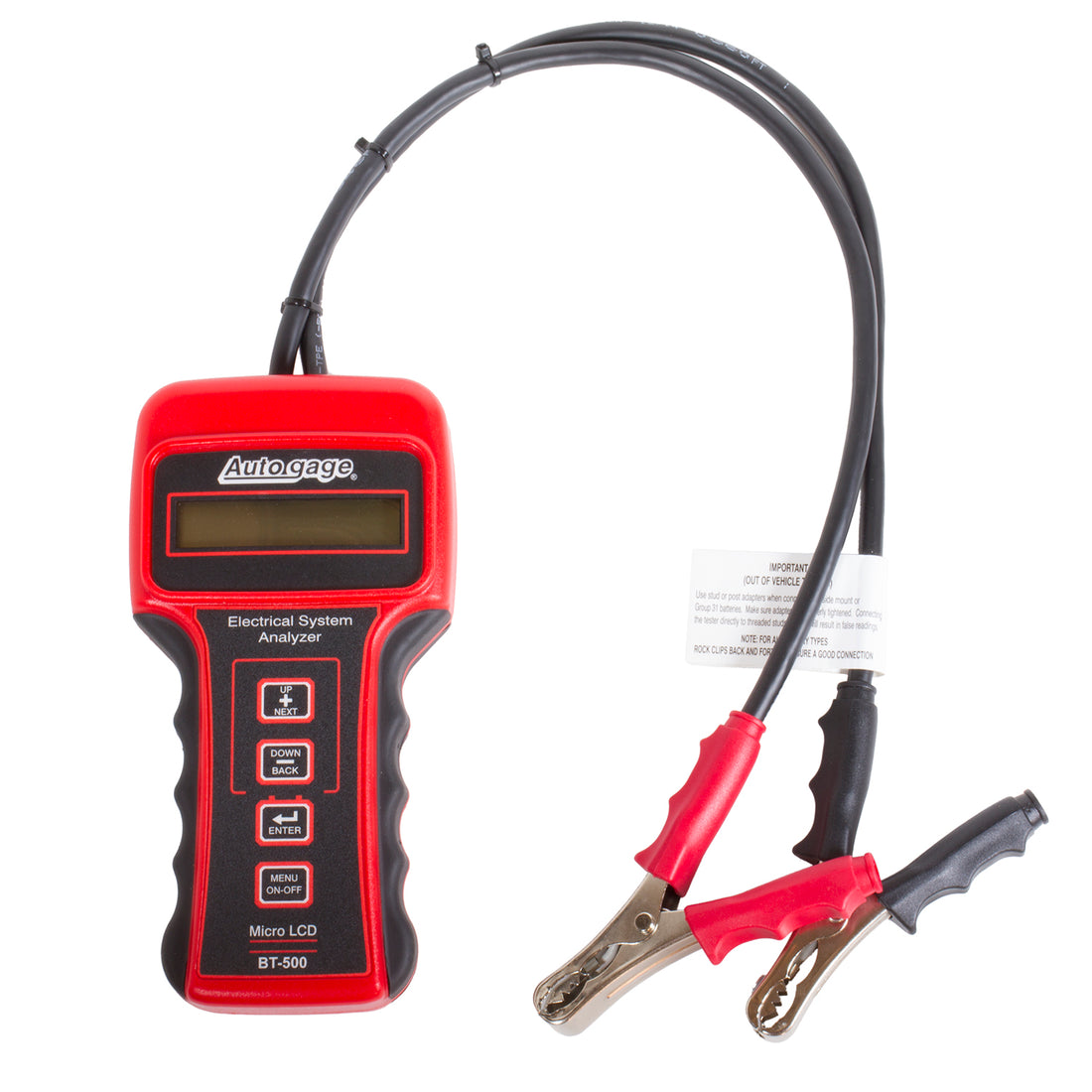 AutoMeter BT-500 - BATTERY TESTER, 6/12/24V, AUTOGAGE 2