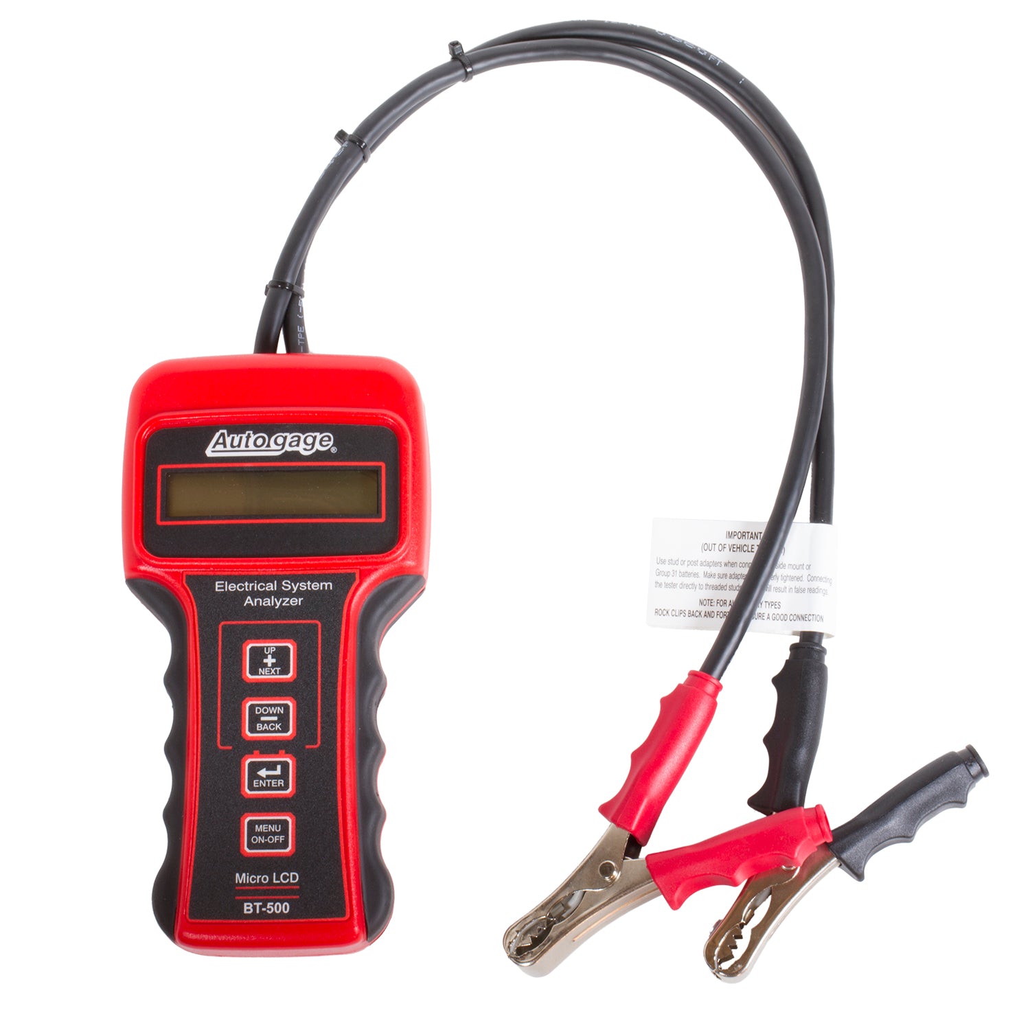 AutoMeter BT-500 - BATTERY TESTER, 6/12/24V, AUTOGAGE 2