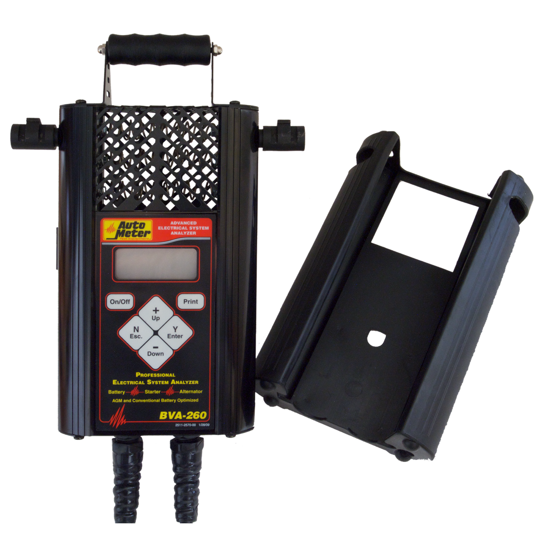 AutoMeter BVA-260BR - HANDHELD ELECTRICAL SYS ANALYZER W/120 AMP LOAD & BITE RITE CLAMPS