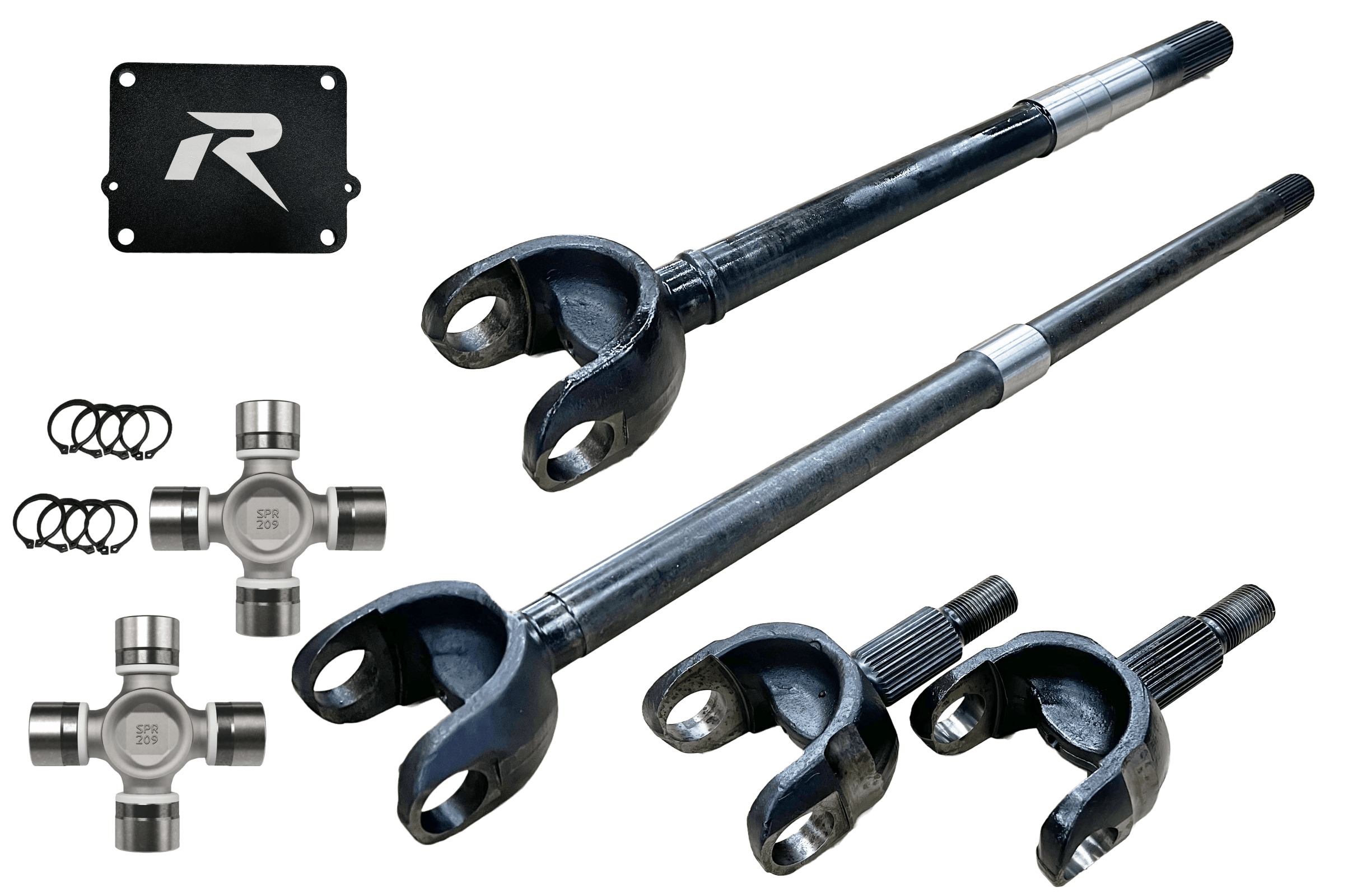 Revolution Gear NA Revolution Gear DC-D44-JLJT-1PC - Jeep Wrangler JL and JT 1-Piece Chromoly Discovery Series Front Axle Kit Revolution Gear
