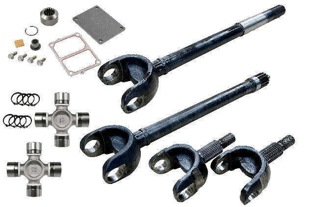 Revolution Gear NA Revolution Gear DC-D44-JLJT-2PC-FAD - Jeep Wrangler JL and JT Chromoly Discovery Series Front Axle Kit with FAD Revolution Gear