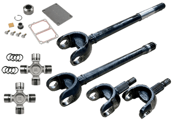Revolution Gear NA Revolution Gear DC-D44-JLJT-2PC-FAD - Jeep Wrangler JL and JT Chromoly Discovery Series Front Axle Kit with FAD Revolution Gear