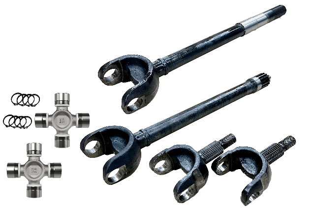 Revolution Gear NA Revolution Gear DC-D44-JLJT-2PC - Jeep Wrangler JL and JT Chromoly Discovery Series Front Axle Kit Revolution Gear