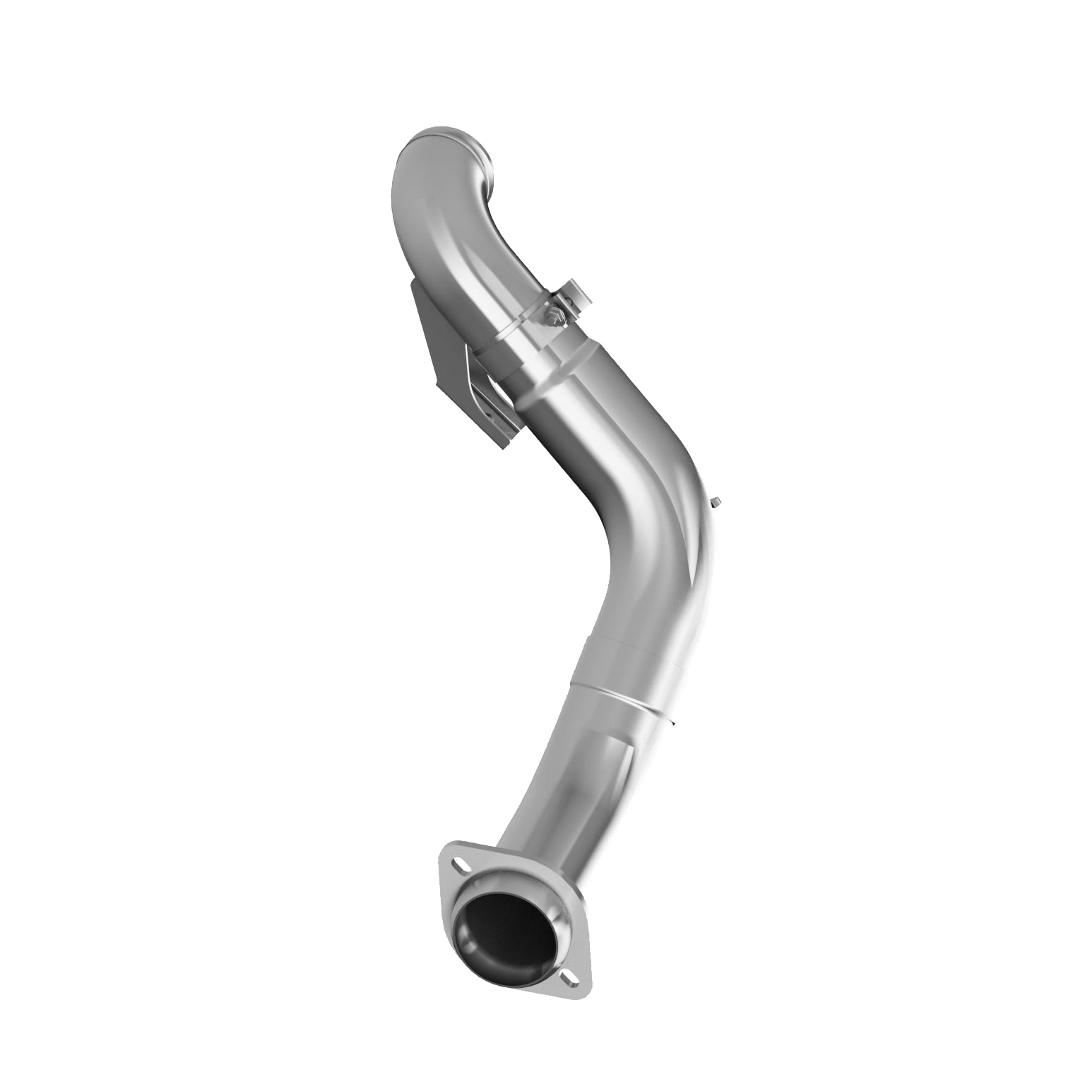 MBRP FAL460 - 4 Inch Turbo Down Pipe Aluminized Steel For 15-16 Ford 6.7L Powerstroke Non Cab and Chassis Only MBRP 1