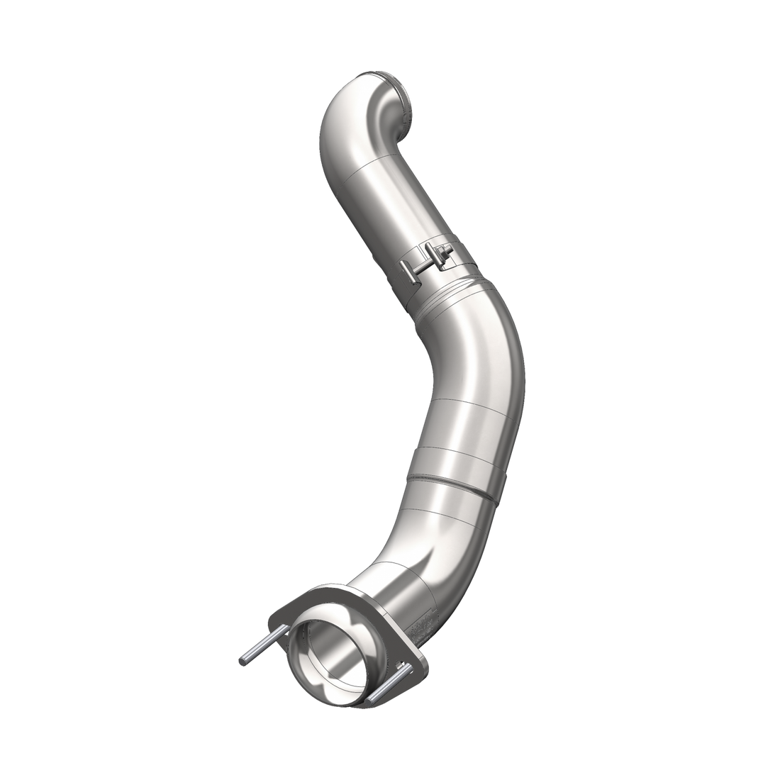 MBRP FALCA459 - 4 Inch Turbo Down Pipe For 11-15 Ford 6.7L Powerstroke Aluminized Steel EO Num. D-763-1 MBRP