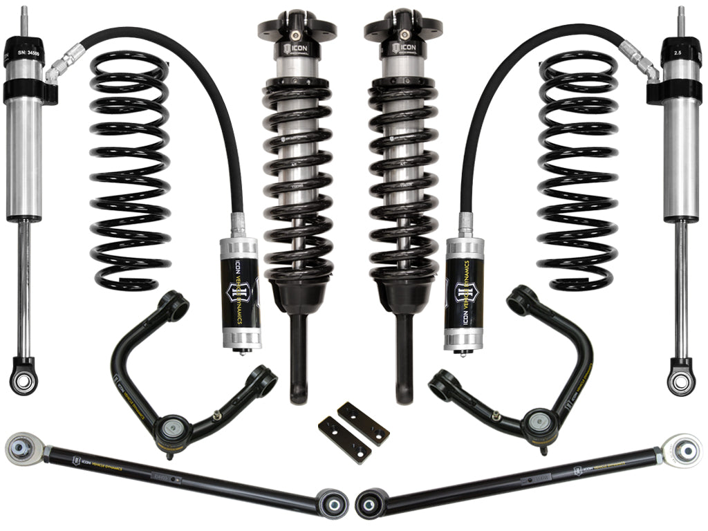 ICON Vehicle Dynamics K53054T - 03-09 4RUNNER/FJ 0-3.5" STAGE 4 SUSPENSION SYSTEM W TUBULAR UCA 1