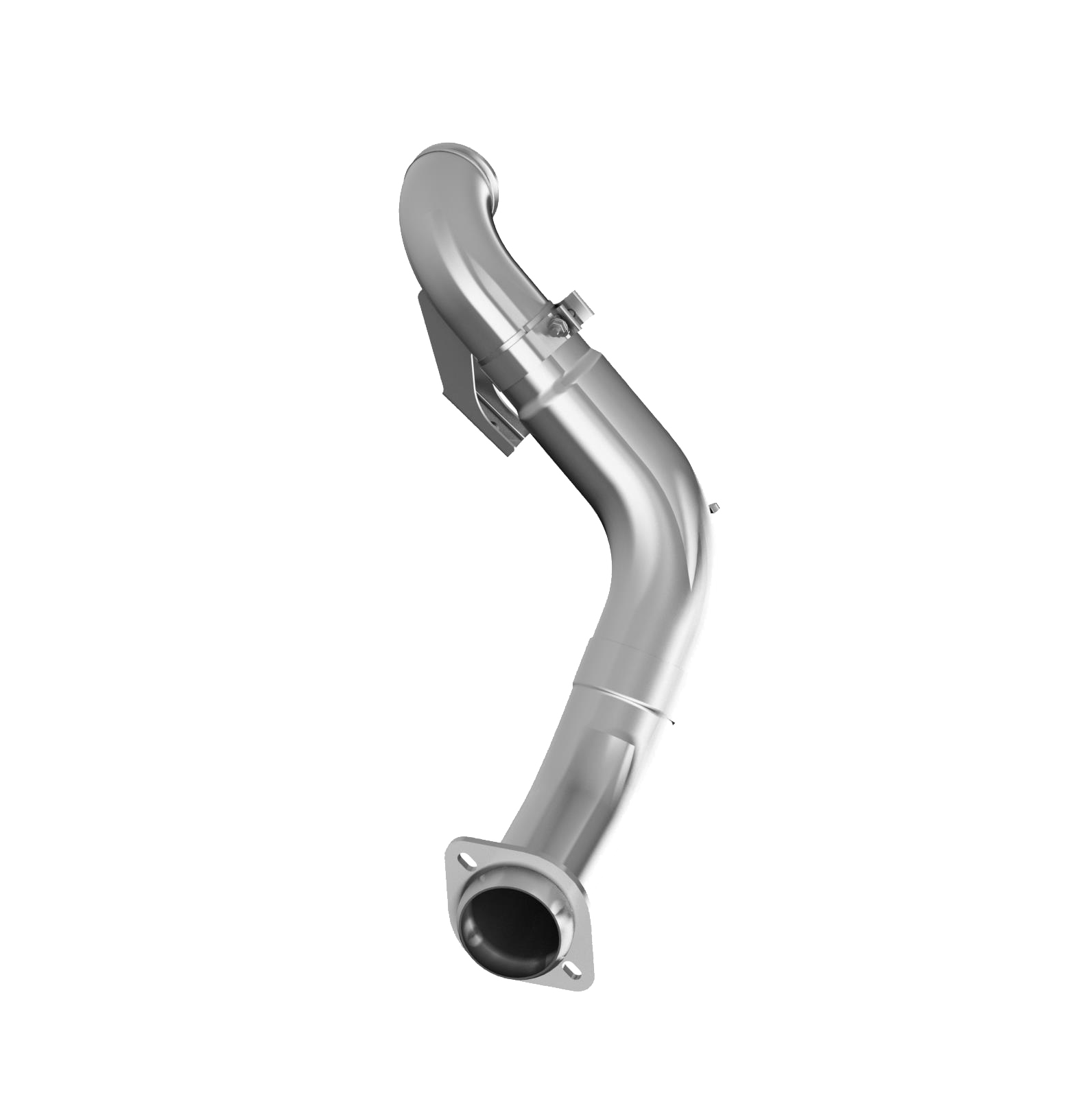 MBRP FS9460 - 4 Inch Turbo Down Pipe T409 Stainless Steel For 15-16 Ford 6.7L Powerstroke Non Cab and Chassis Only MBRP 1
