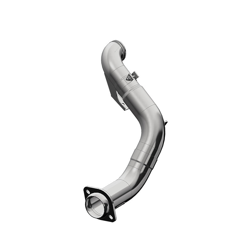 MBRP FS9CA460 - 4 Inch Turbo Down Pipe For 15-16 Ford 6.7L Powerstroke Non Cab and Chassis Only T409 Stainless Steel EO Num. D-763-1 MBRP