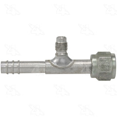 Four Seasons 12028 Straight Female O-Ring with R12 Service Port, Aluminum, Std. Dia. Barb and Clamp