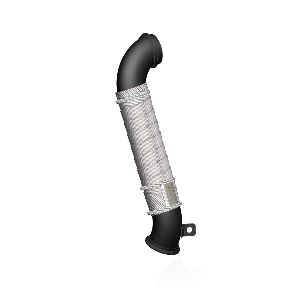 MBRP GMCA424 - 3 Inch Turbocharger Down Pipe Carb For 04-10 Silverado/Sierra Duramax 2500/3500 EO Num. D-763 MBRP