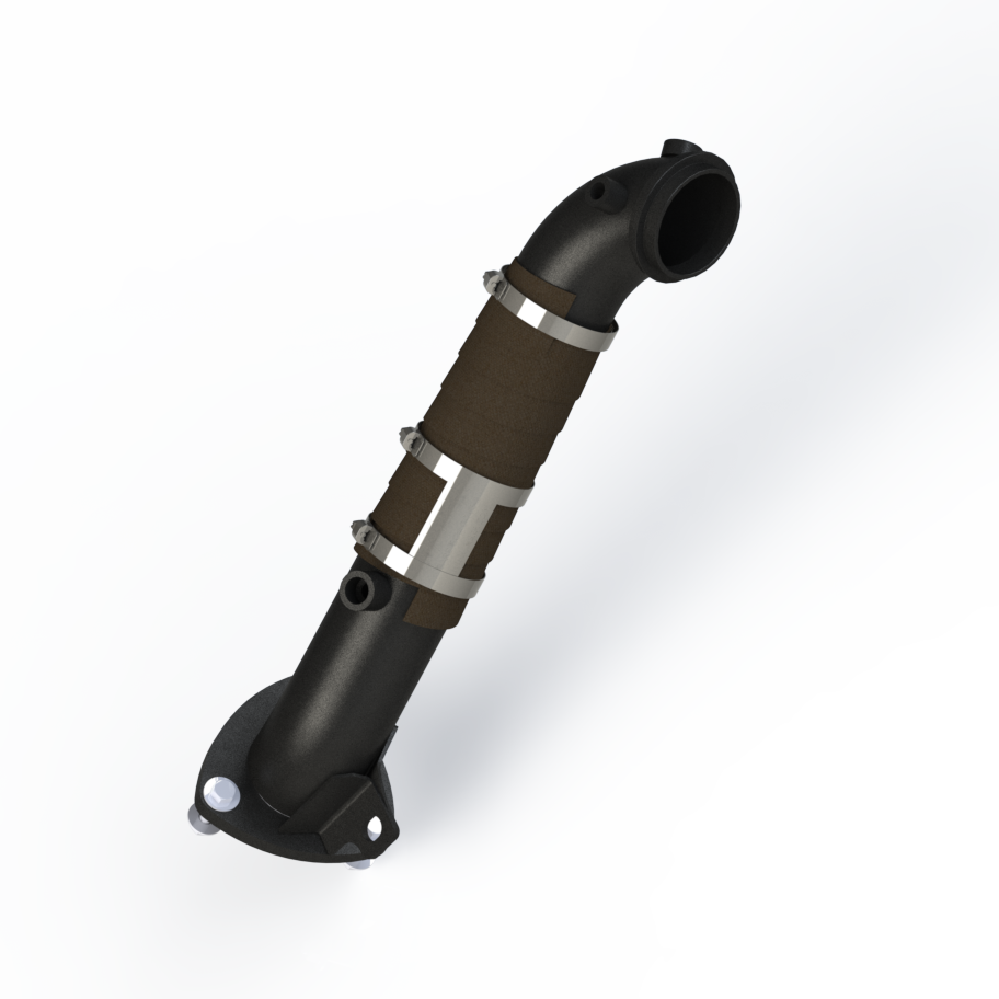 MBRP GMCA428 - 3 Inch Turbo Charger Down Pipe For 15-16 Silverado/Sierra Duramax 2500/3500 Carb EO Num. D-763-2 MBRP 1