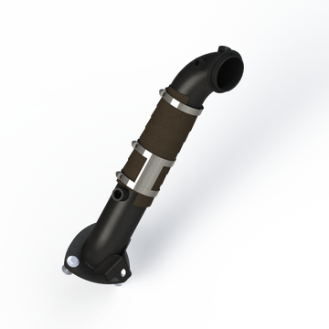 MBRP GMCA428 - 3 Inch Turbo Charger Down Pipe For 15-16 Silverado/Sierra Duramax 2500/3500 Carb EO Num. D-763-2 MBRP 1