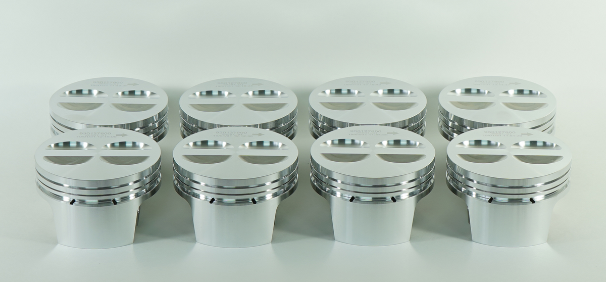 Mahle Motorsport 930127820 - Piston (set) - GM 604 Crate Engine Drop-In Forged Replacement - PRESS-FIT Pin 2