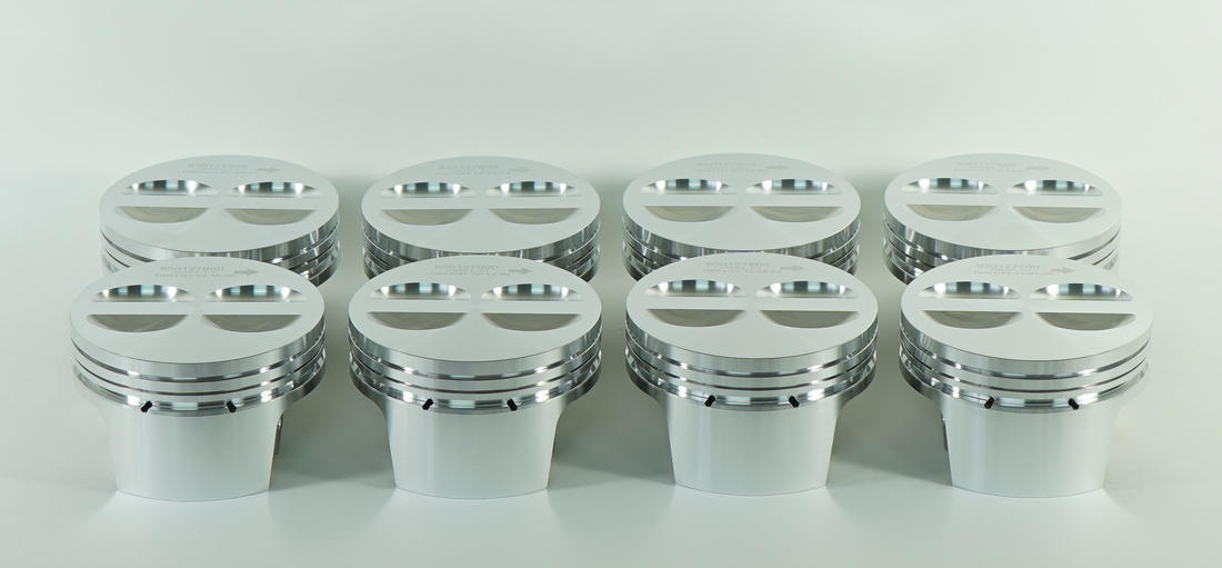 Mahle Motorsport 930127800T - Piston (set) - GM 604 Crate Engine Drop-In Forged Replacement - PRESS-FIT Pin 2
