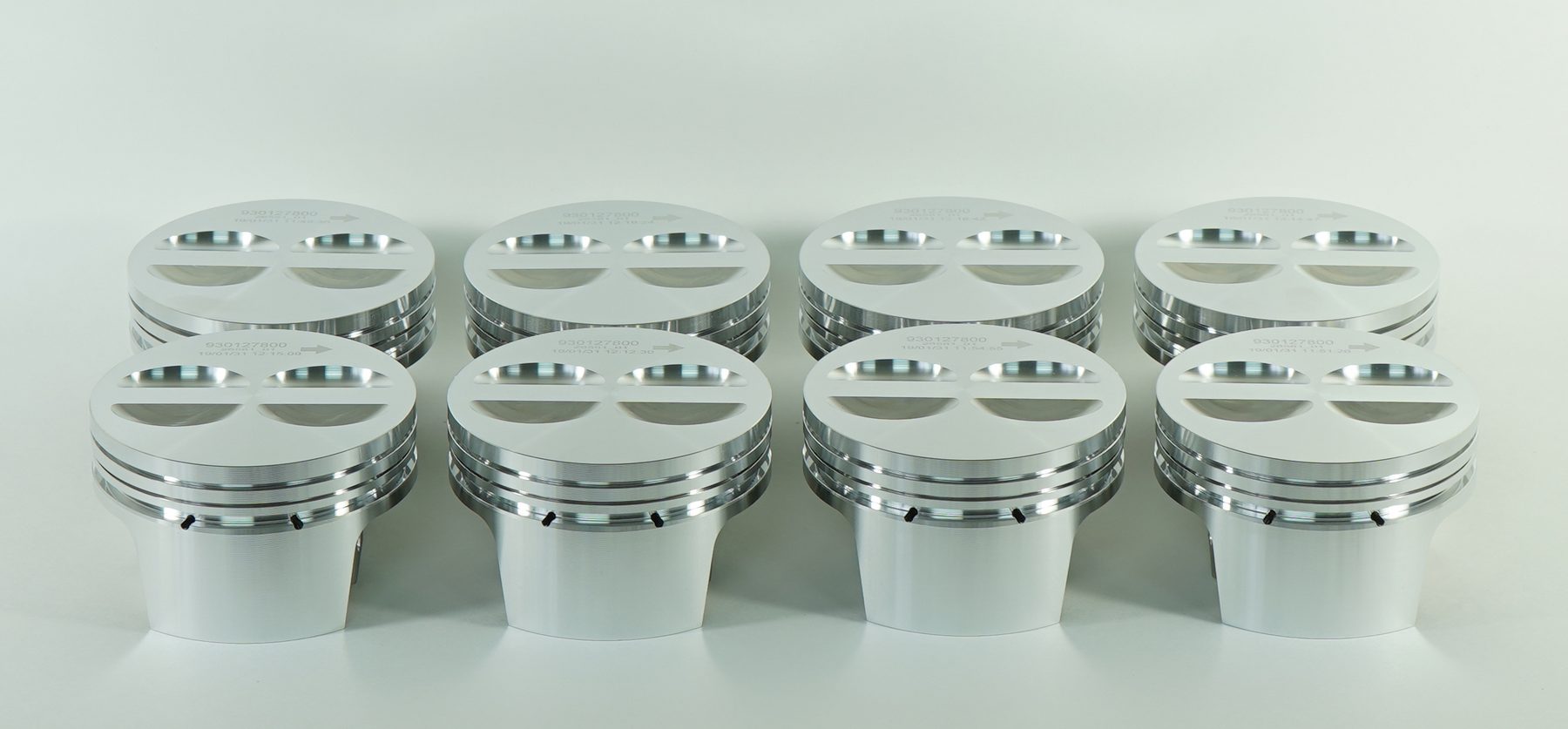 Mahle Motorsport 930127800T - Piston (set) - GM 604 Crate Engine Drop-In Forged Replacement - PRESS-FIT Pin 2