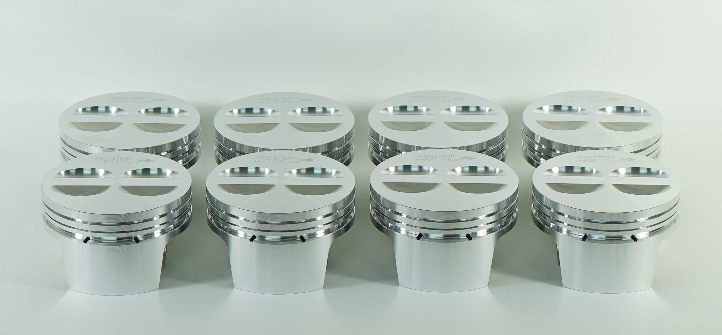 Mahle Motorsport 930127805T - Piston (set) - GM 604 Crate Engine Drop-In Forged Replacement - PRESS-FIT Pin 2