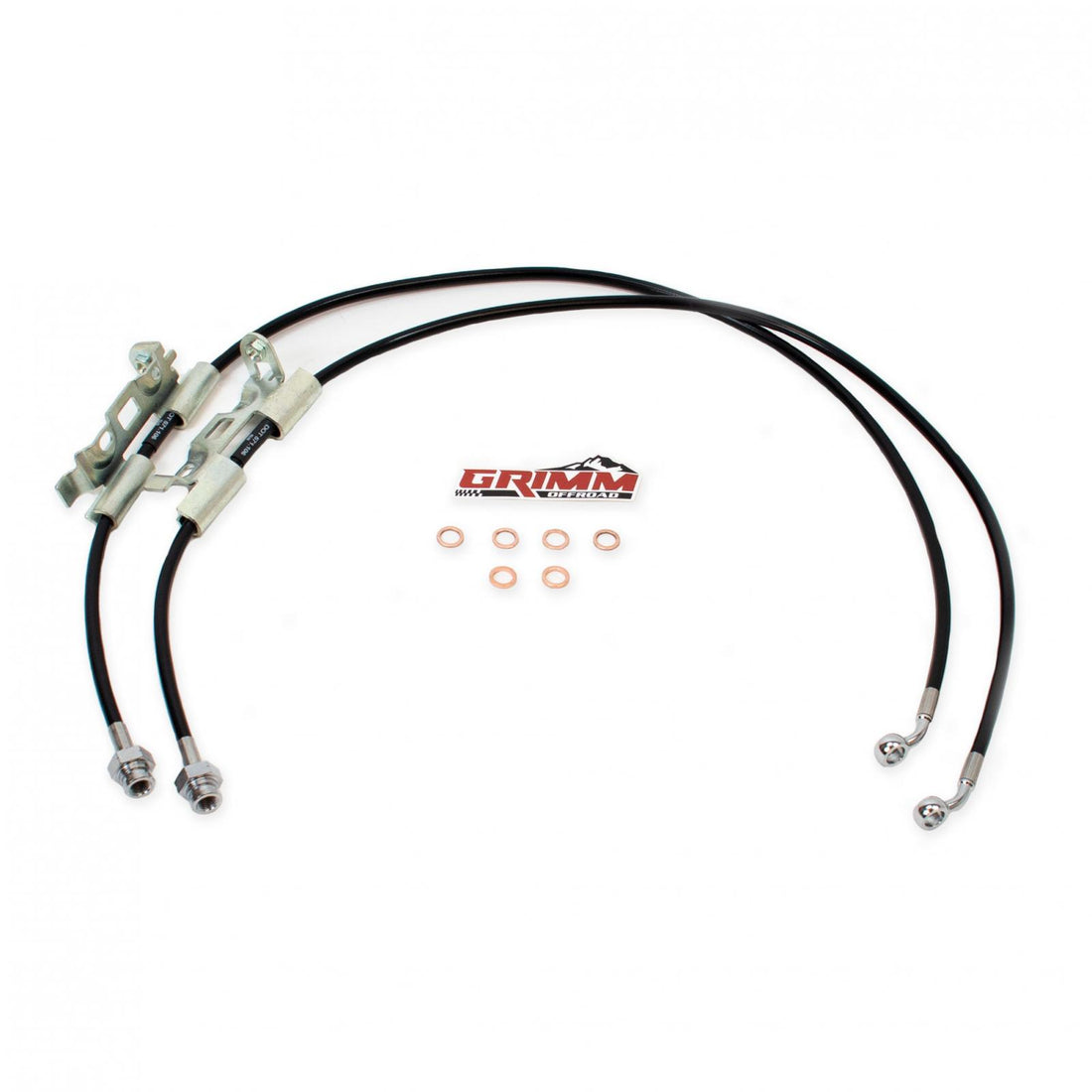 Grimm Offroad 10051 - Jeep JL/JT Front Brake Line Kit Black Grimm Offroad 1