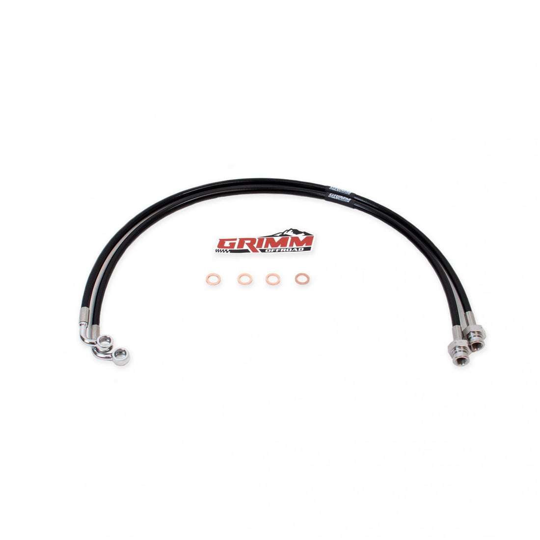 Grimm Offroad 10053 - Jeep JT Rear Brake Line Kit Black Grimm Offroad 1