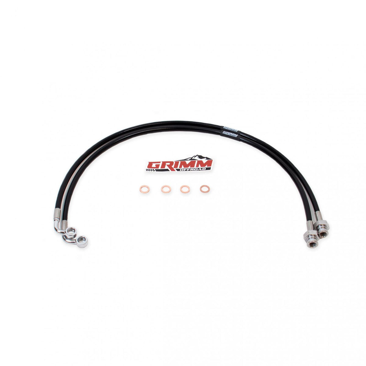 Grimm Offroad 10053 - Jeep JT Rear Brake Line Kit Black Grimm Offroad 1