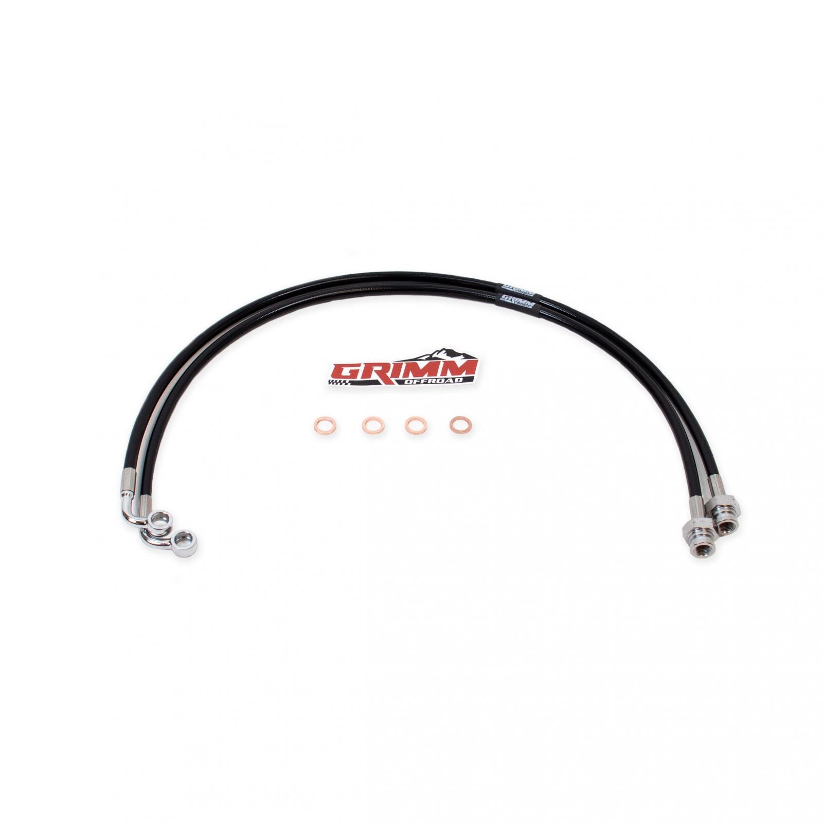 Grimm Offroad 10053 - Jeep JT Rear Brake Line Kit Black Grimm Offroad 1