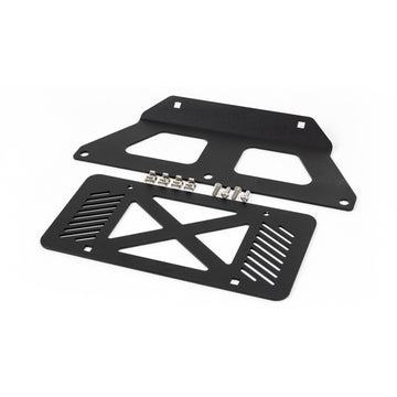 Grimm Offroad 10112 - Jeep JL/JT Front Steel Bumper License Plate Mount Grimm Offroad 1