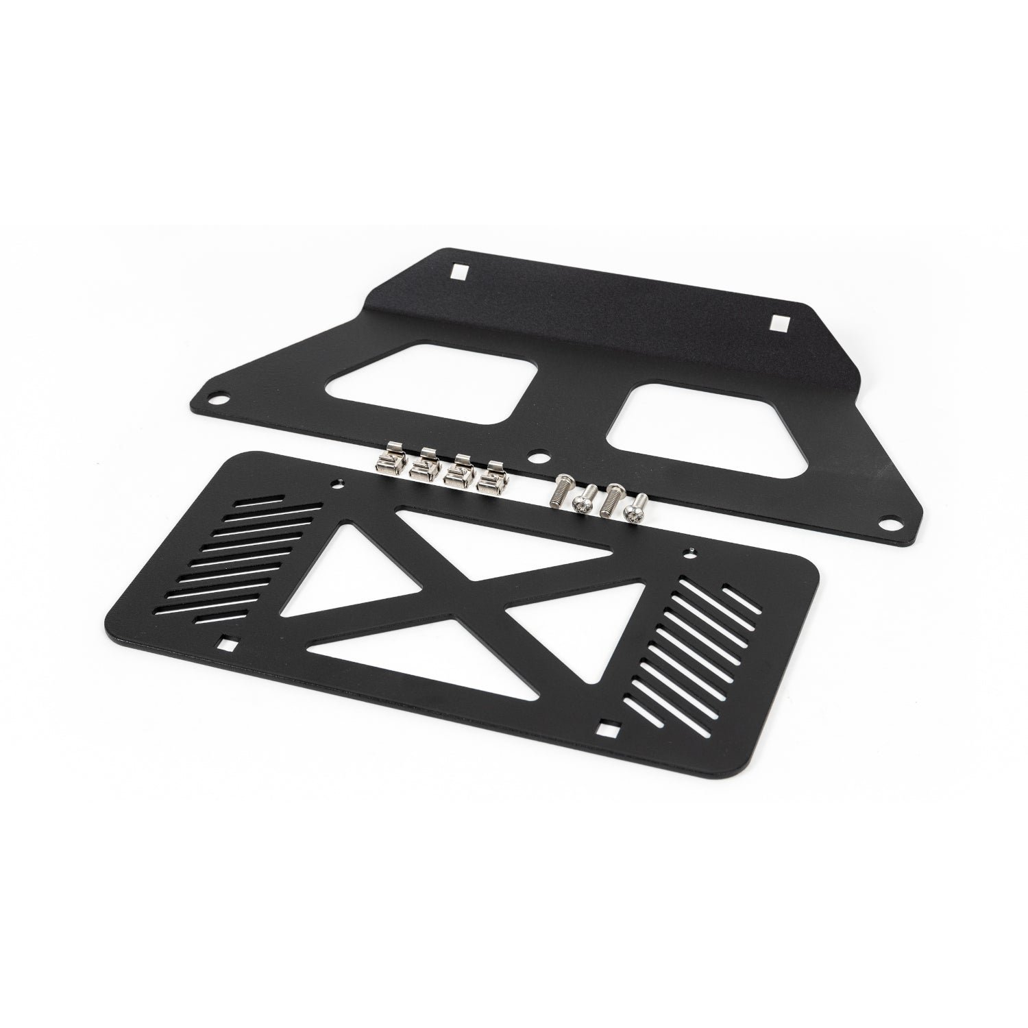 Grimm Offroad 10112 - Jeep JL/JT Front Steel Bumper License Plate Mount Grimm Offroad 1