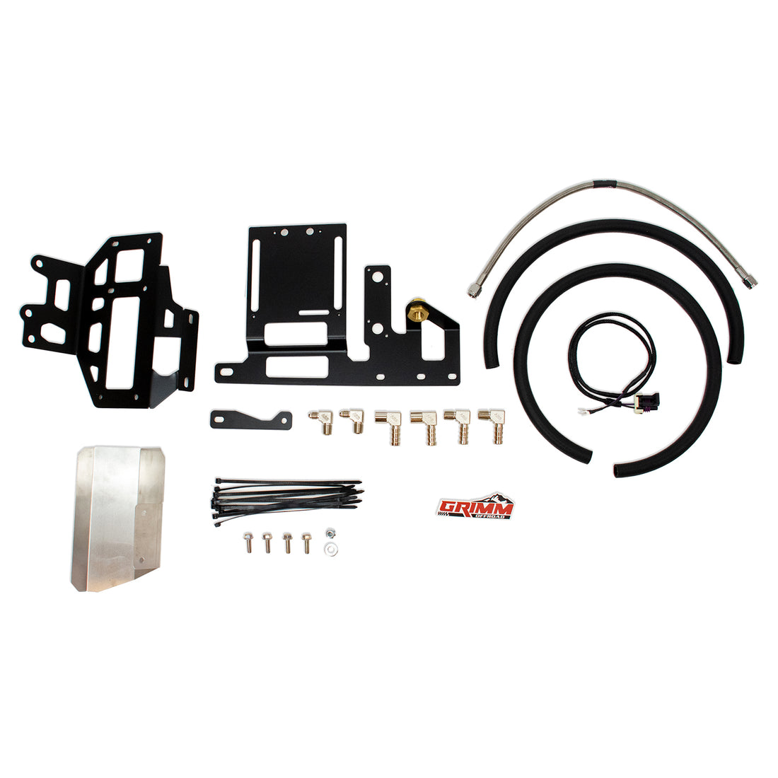 Grimm Offroad 10120 - Jeep JL/JLU/JT ARB Twin Compressor sPOD Mounting Bracket Kit Grimm Offroad 1