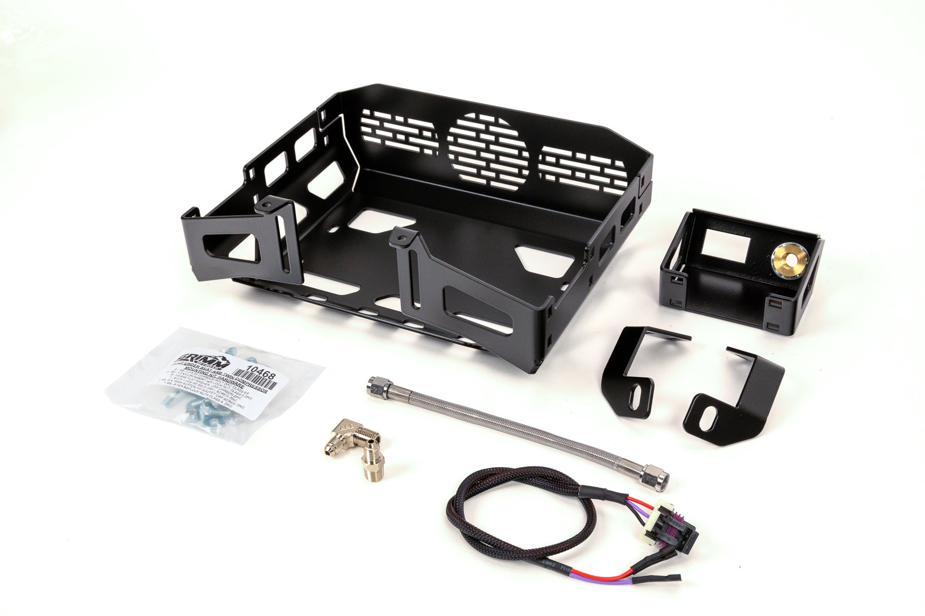 Grimm Offroad 10163 - Jeep Wrangler JL/JLU & Gladiator JT Arb Twin Compressor Under Seat Mounting Bracket Kit Grimm Offroad 4