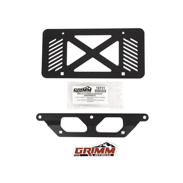 Grimm Offroad 10426 - Bronco Steel Bumper Center Front License Plate Kit Grimm Offroad 1