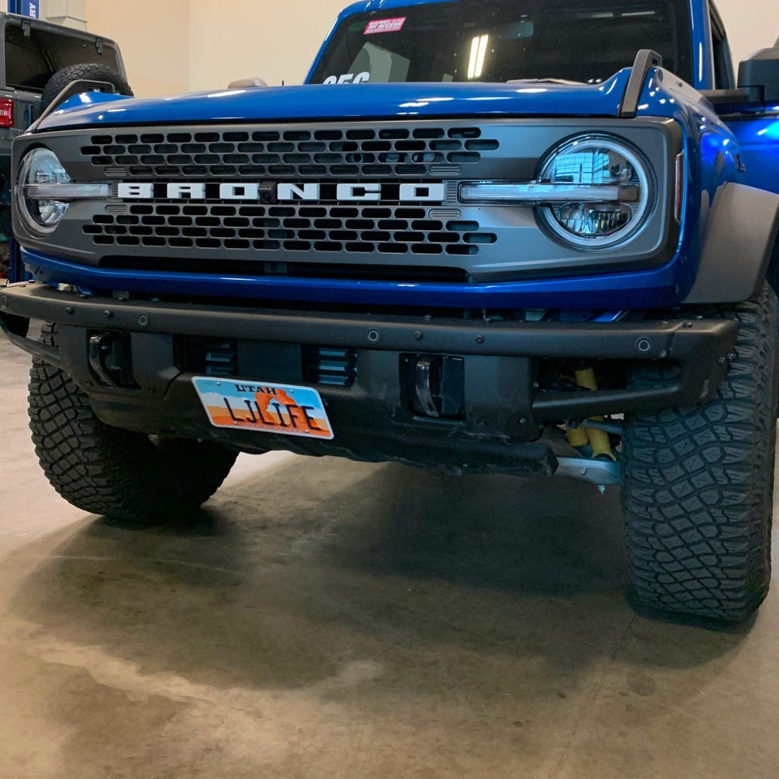 Grimm Offroad 10426 - Bronco Steel Bumper Center Front License Plate Kit Grimm Offroad 3
