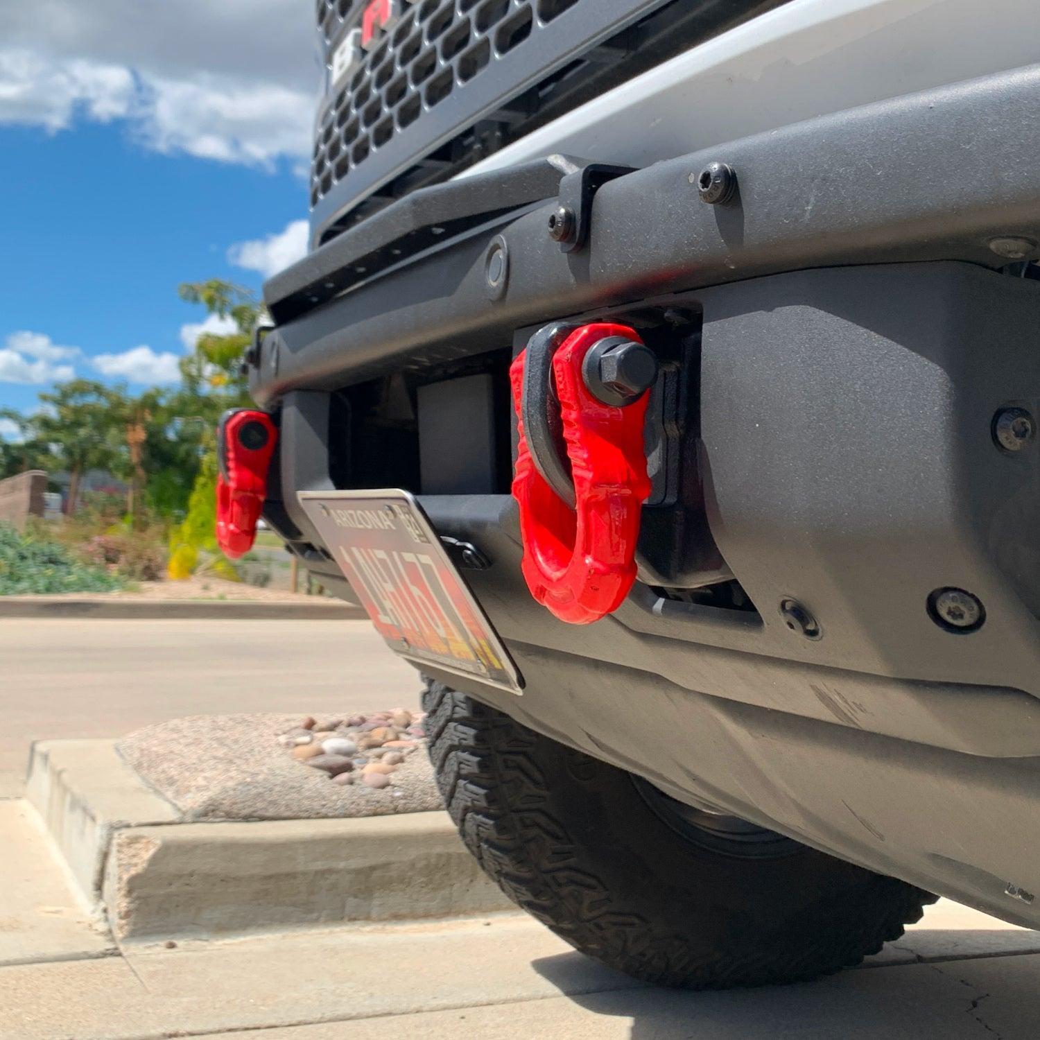 Grimm Offroad 10426 - Bronco Steel Bumper Center Front License Plate Kit Grimm Offroad 5