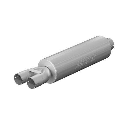 MBRP GP120810 - 3 Inch Exhaust Pipe ID Inlet/Dual 2.5 Inch ID Outlet 30 Inch Muffler Mild Tone Aluminized Steel MBRP 2
