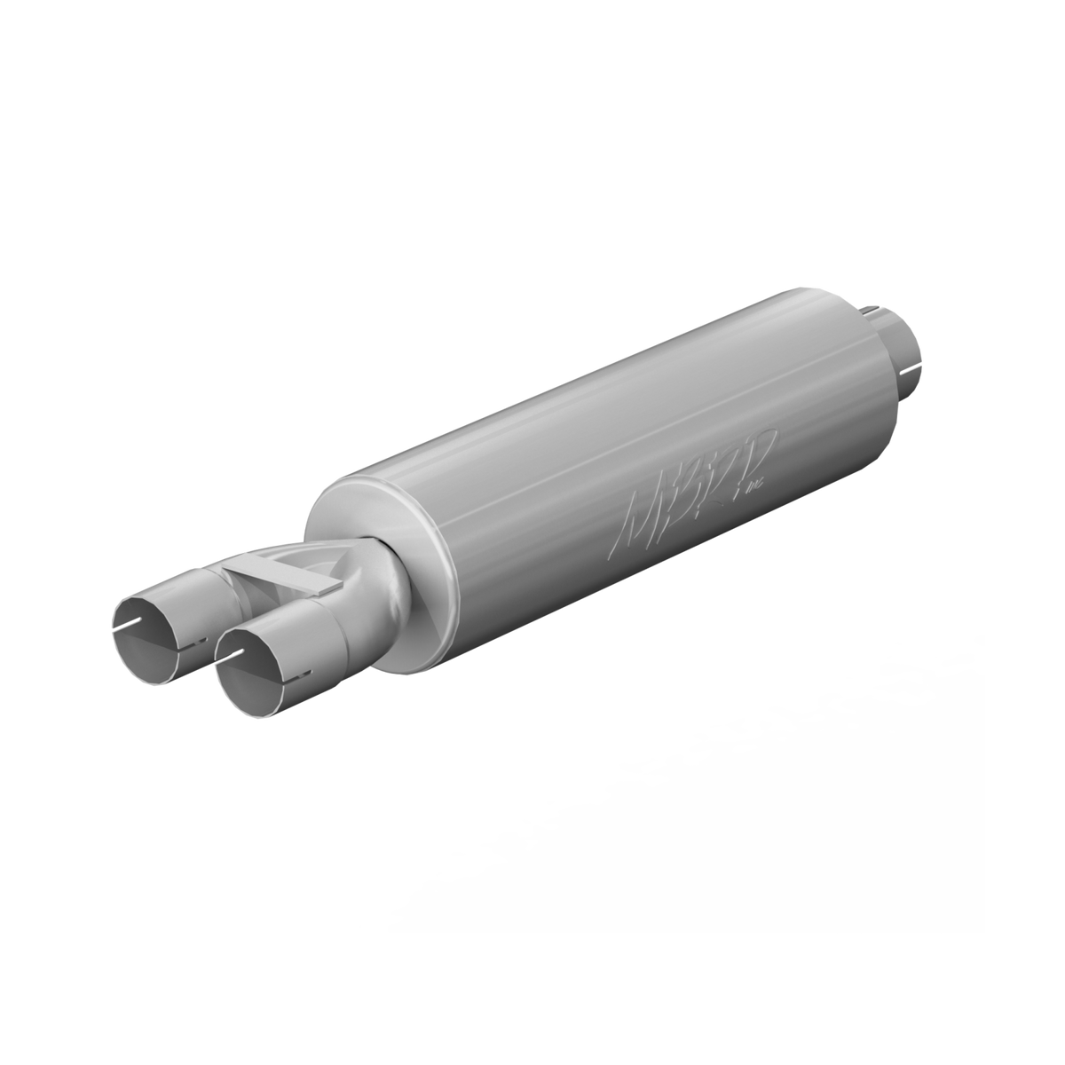 MBRP GP120810 - 3 Inch Exhaust Pipe ID Inlet/Dual 2.5 Inch ID Outlet 30 Inch Muffler Mild Tone Aluminized Steel MBRP 1