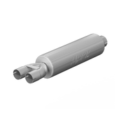 MBRP GP120810 - 3 Inch Exhaust Pipe ID Inlet/Dual 2.5 Inch ID Outlet 30 Inch Muffler Mild Tone Aluminized Steel MBRP 1