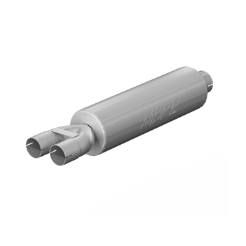 MBRP GP120810 - 3 Inch Exhaust Pipe ID Inlet/Dual 2.5 Inch ID Outlet 30 Inch Muffler Mild Tone Aluminized Steel MBRP 1