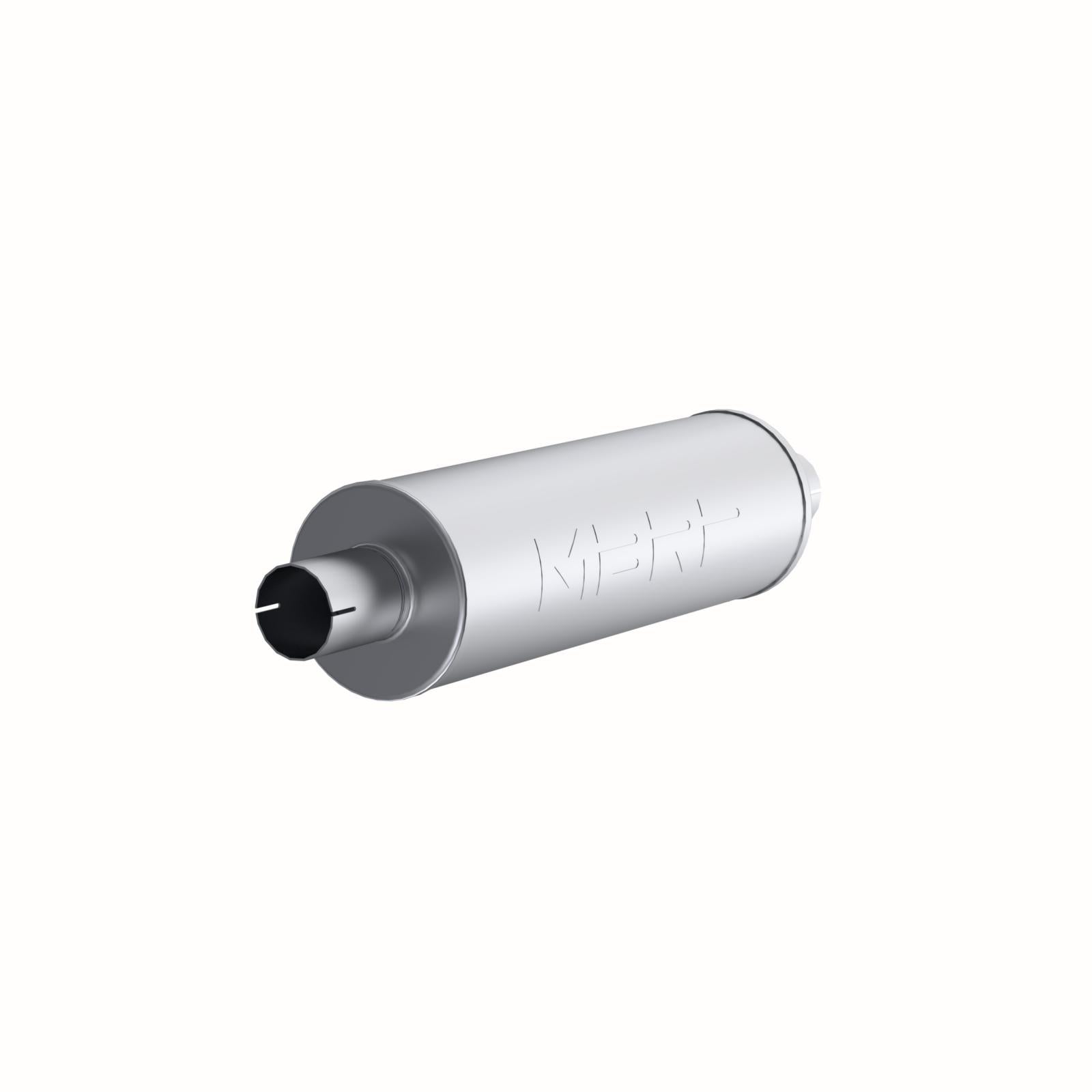 MBRP GP190426 - Exhaust Pipe 2.5 Inch ID Inlet/Outlet Exhaust Pipe 26 Inch Single Chambered Muffler T409 Stainless Steel MBRP 1