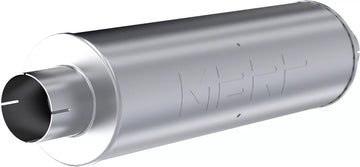 MBRP GP190809 - 3 Inch Exhaust Pipe ID Inlet/Outlet 26 Inch Single Muffler Mild Tone T409 Stainless Steel MBRP