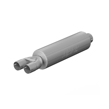 MBRP GP190810 - 3 Inch Exhaust Pipe ID Inlet/Dual 2.5 Inch ID Outlet 30.5 Inch Muffler Mild Tone T409 Stainless Steel MBRP 2