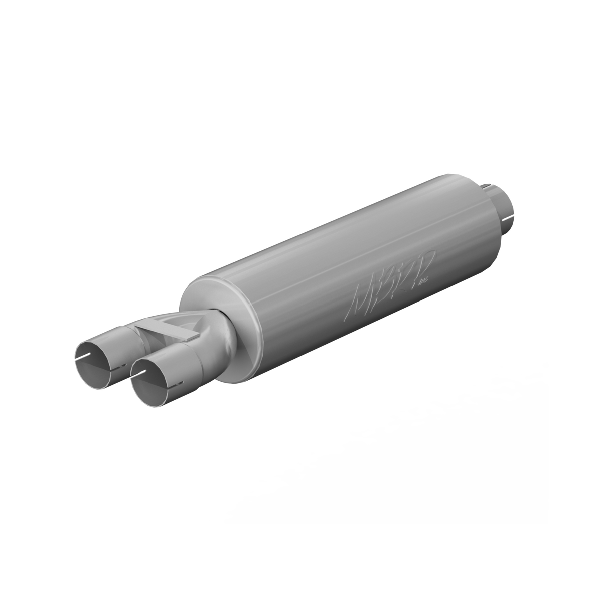 MBRP GP190810 - 3 Inch Exhaust Pipe ID Inlet/Dual 2.5 Inch ID Outlet 30.5 Inch Muffler Mild Tone T409 Stainless Steel MBRP 1