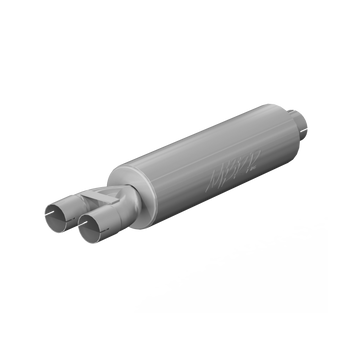 MBRP GP190810 - 3 Inch Exhaust Pipe ID Inlet/Dual 2.5 Inch ID Outlet 30.5 Inch Muffler Mild Tone T409 Stainless Steel MBRP 1