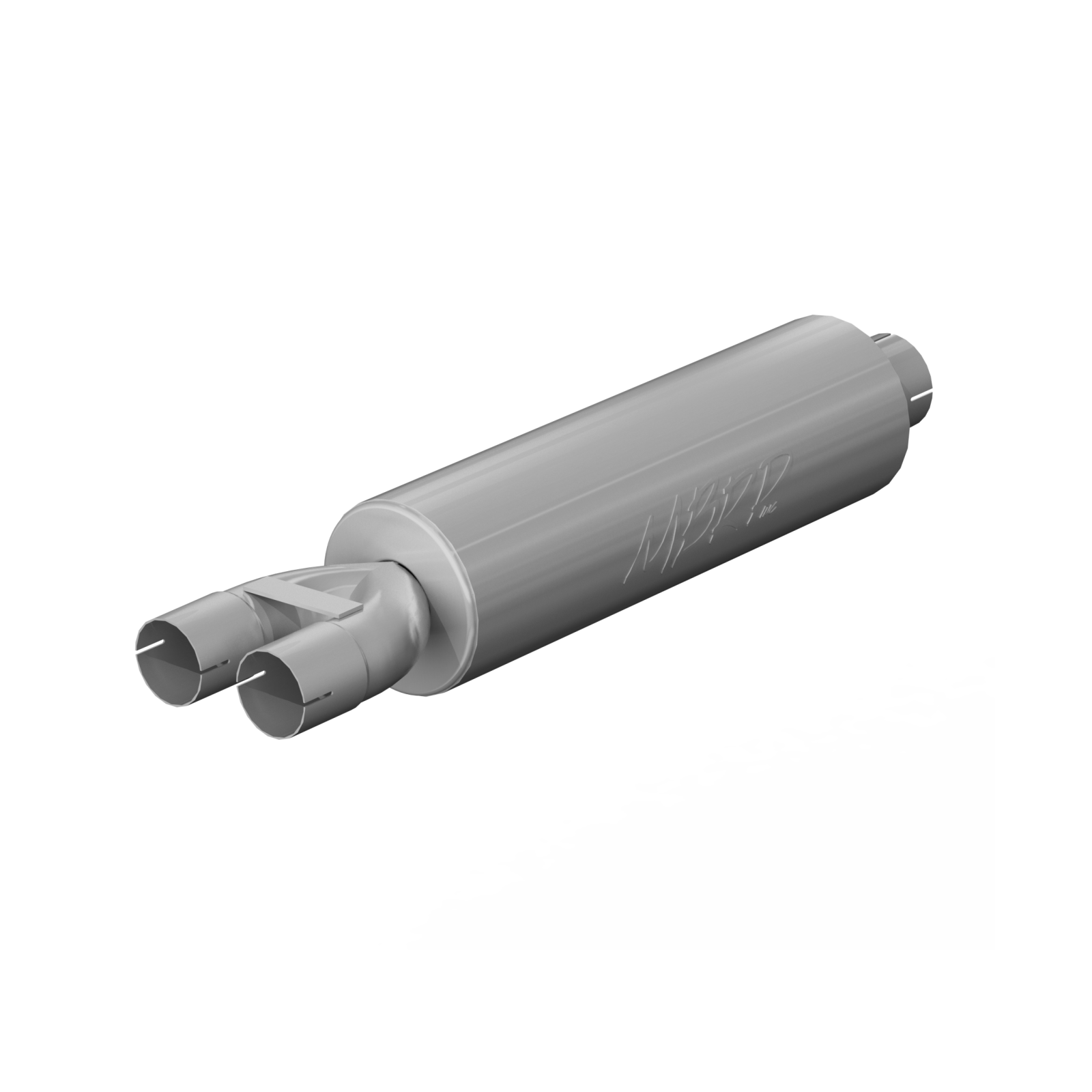 MBRP GP190810 - 3 Inch Exhaust Pipe ID Inlet/Dual 2.5 Inch ID Outlet 30.5 Inch Muffler Mild Tone T409 Stainless Steel MBRP 1