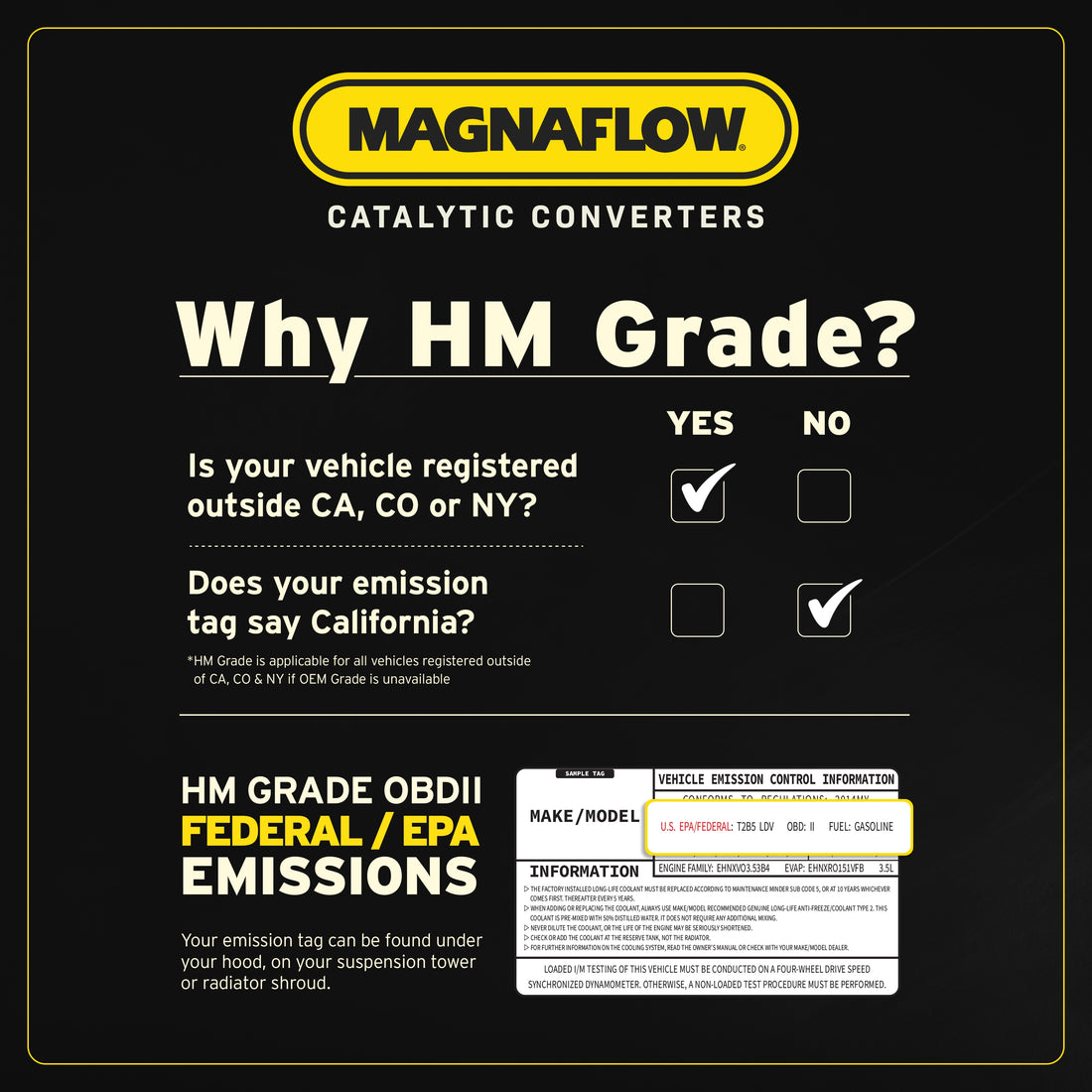 MagnaFlow Exhaust Products 23521 HM Grade premium catalytic converter for 1998-1999 Chevrolet Lumina/Monte Carlo, view 6