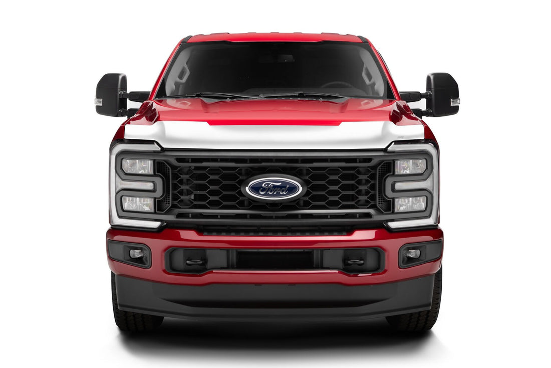 Husky Liners 2892235 - Aeroskin Hood Protector; Chrome 2
