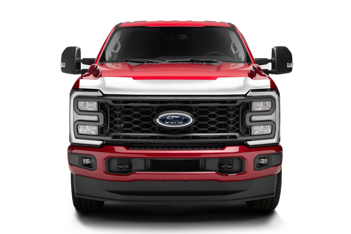 Husky Liners 2892235 - Aeroskin Hood Protector; Chrome 2