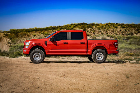 ICON Vehicle Dynamics K93143L - 21-24 FORD F150 4WD 3.5-4.5" STAGE 3 SUSPENSION SYS BILLET UCA / LEAF PACK 5