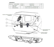 LoD Offroad JBA1801 - JL Rear Bumper Parking Sensor Mounting Kit 3