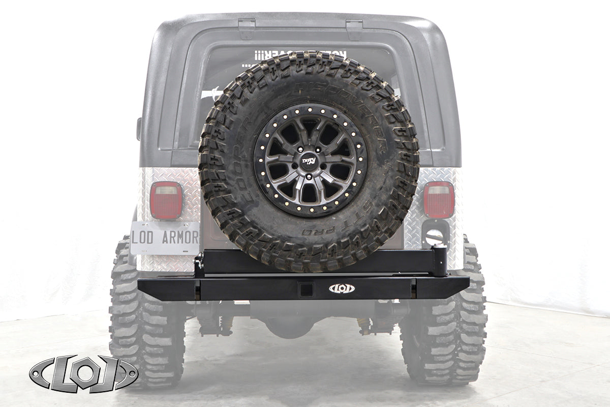 LoD Offroad JBC7621 - CJ Dest Xped Rear Bumper w/ Tire Carrier 2