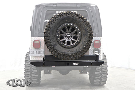 LoD Offroad JBC7621 - CJ Dest Xped Rear Bumper w/ Tire Carrier 2