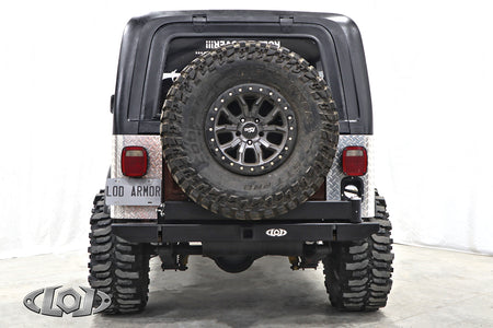 LoD Offroad JBC7621 - CJ Dest Xped Rear Bumper w/ Tire Carrier 1