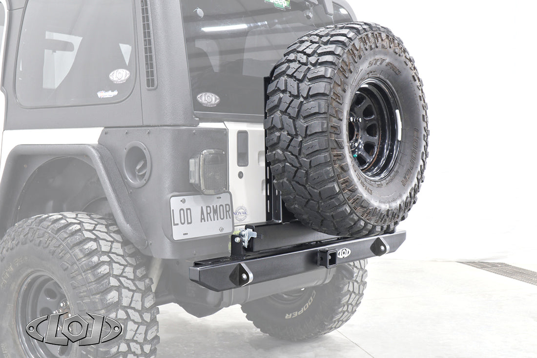 LoD Offroad JBC9621 - TJ/LJ/YJ Dest Xped RB w/ Tire Carrier 1